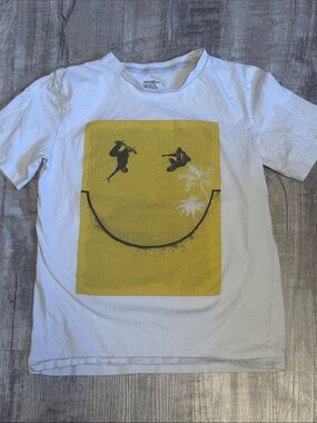 George White Kids Skateboard Graphic Tee - Yellow Panel